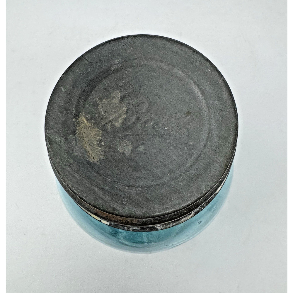 Ball "Perfect Mason" Quart Zinc Top w/Porcelain Liner 1910-1923 #4 Light Blue - Picture 9 of 16